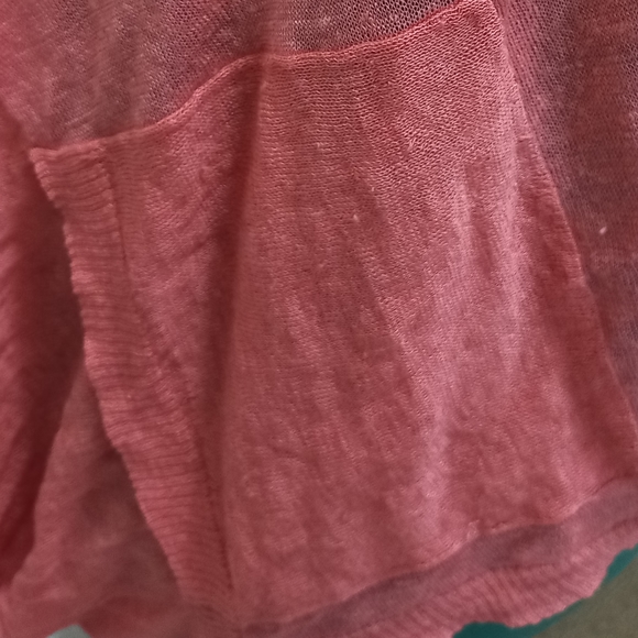 🧶Anthropologie Sheer Linen Wrap, XS - Picture 5 of 8